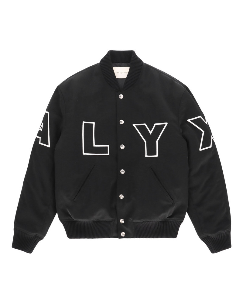 NYLON LOGO VARSITY JACKET 1