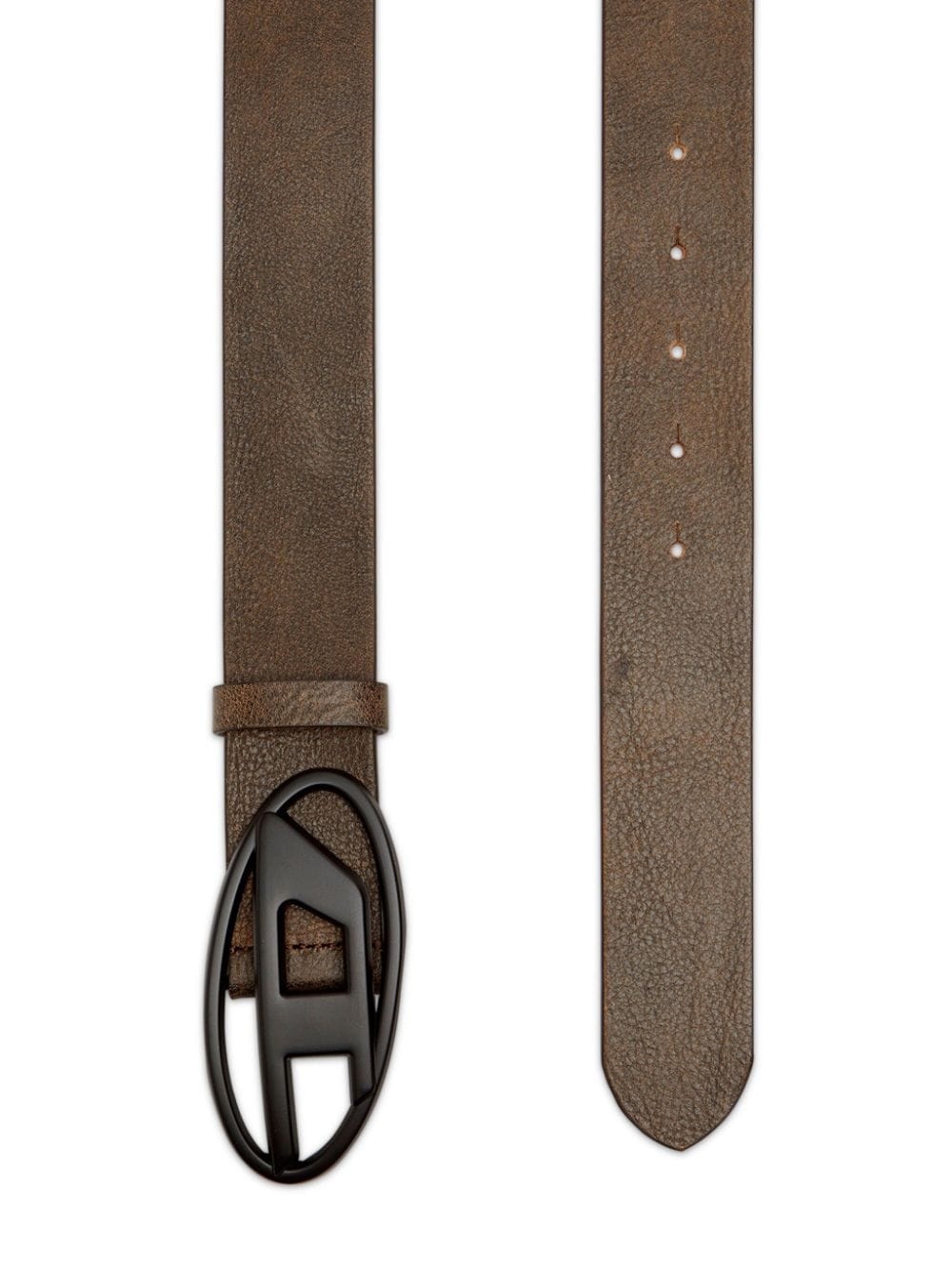 B-1DR Oval D leather belt - 2