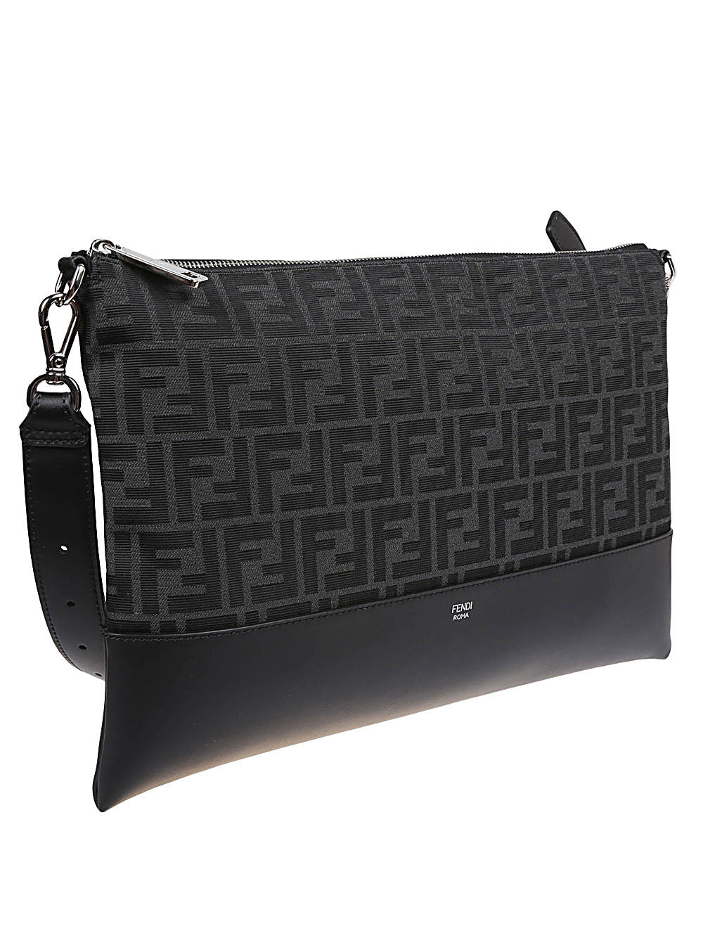 Fendi Men Logoed Leather Pouch - 3