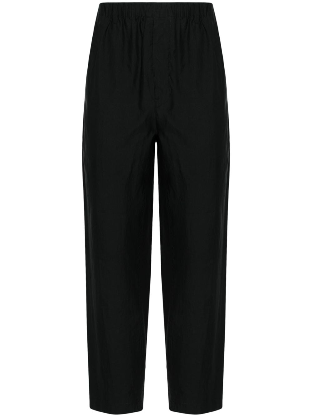 poplin straight leg trousers - 1