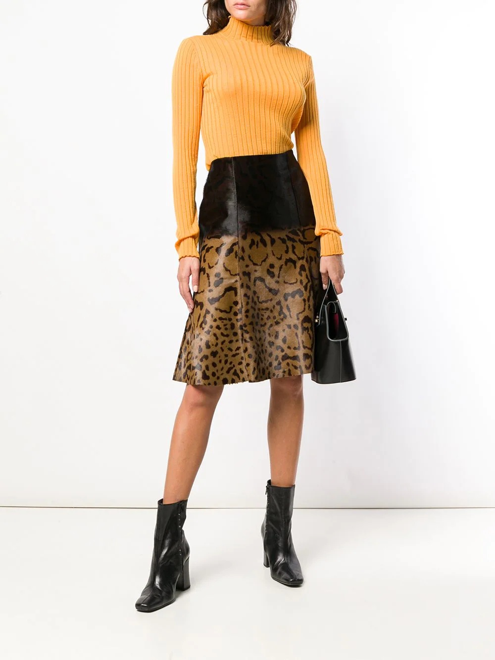animal print midi skirt - 2