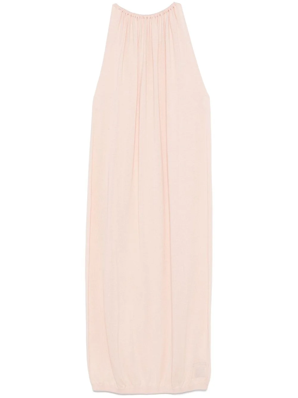 draped midi dress - 1