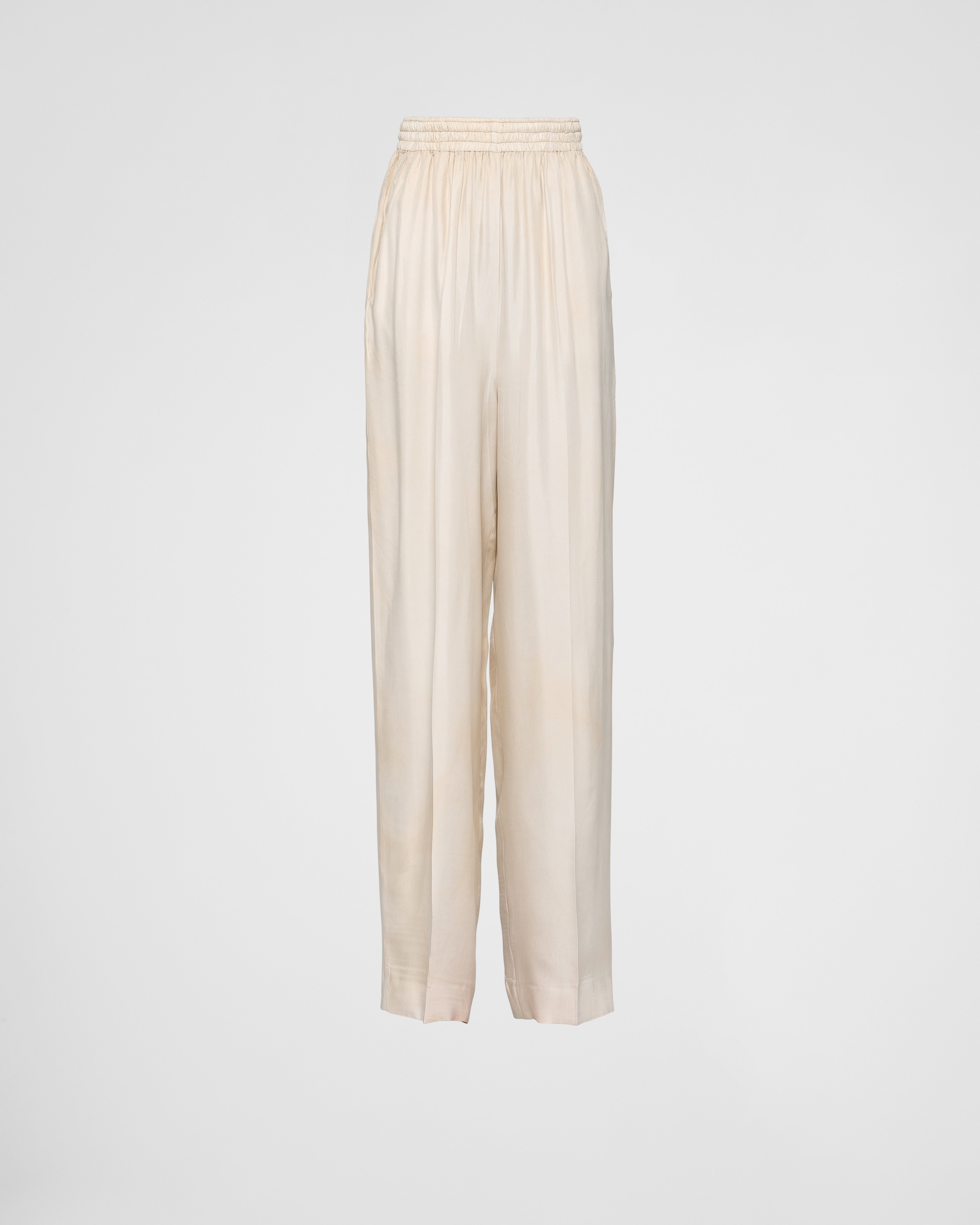 Silk twill pants - 1