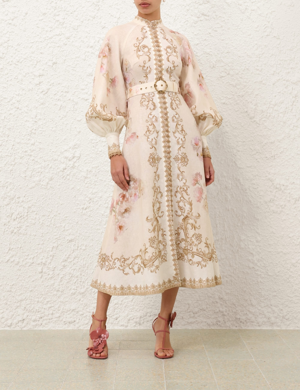 HYPNOTIC BUTTONED MIDI DRESS - 2