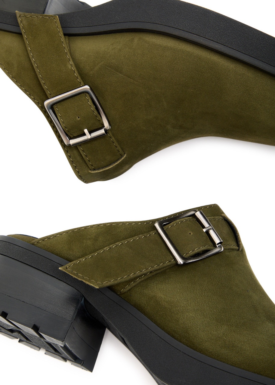 Miista Aroa Platform Suede Mules - 4