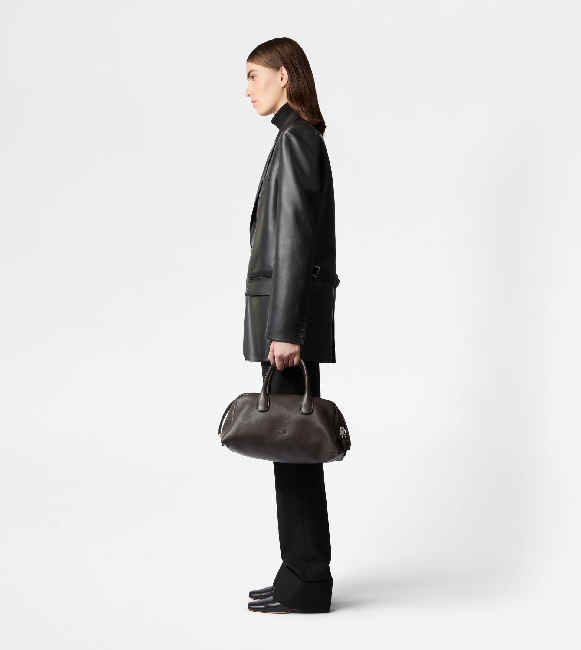 TOD'S DARSENA IN LEATHER MEDIUM - BROWN - 3
