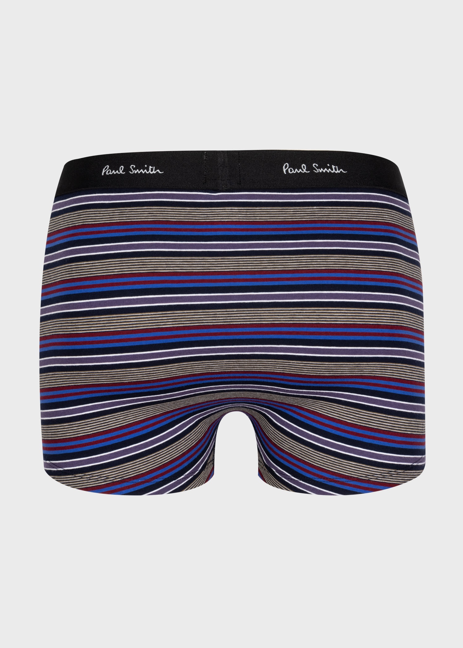 Grey and Blue Stripe Low-Rise Boxer Briefs - 2