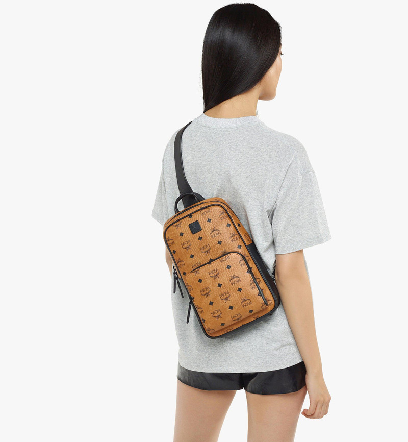 MCM Aren Sling Bag in Visetos outlook