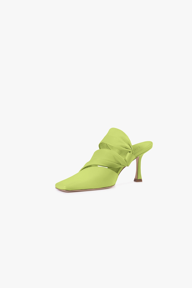 CAROLINE TWISTED STRAP PUMP ACID GREEN 3