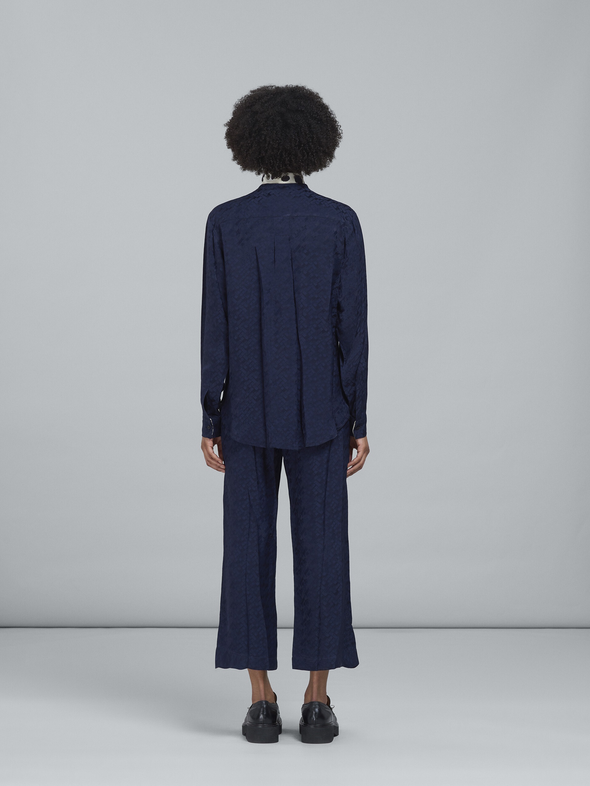VISCOSE JACQUARD PANTS - 3