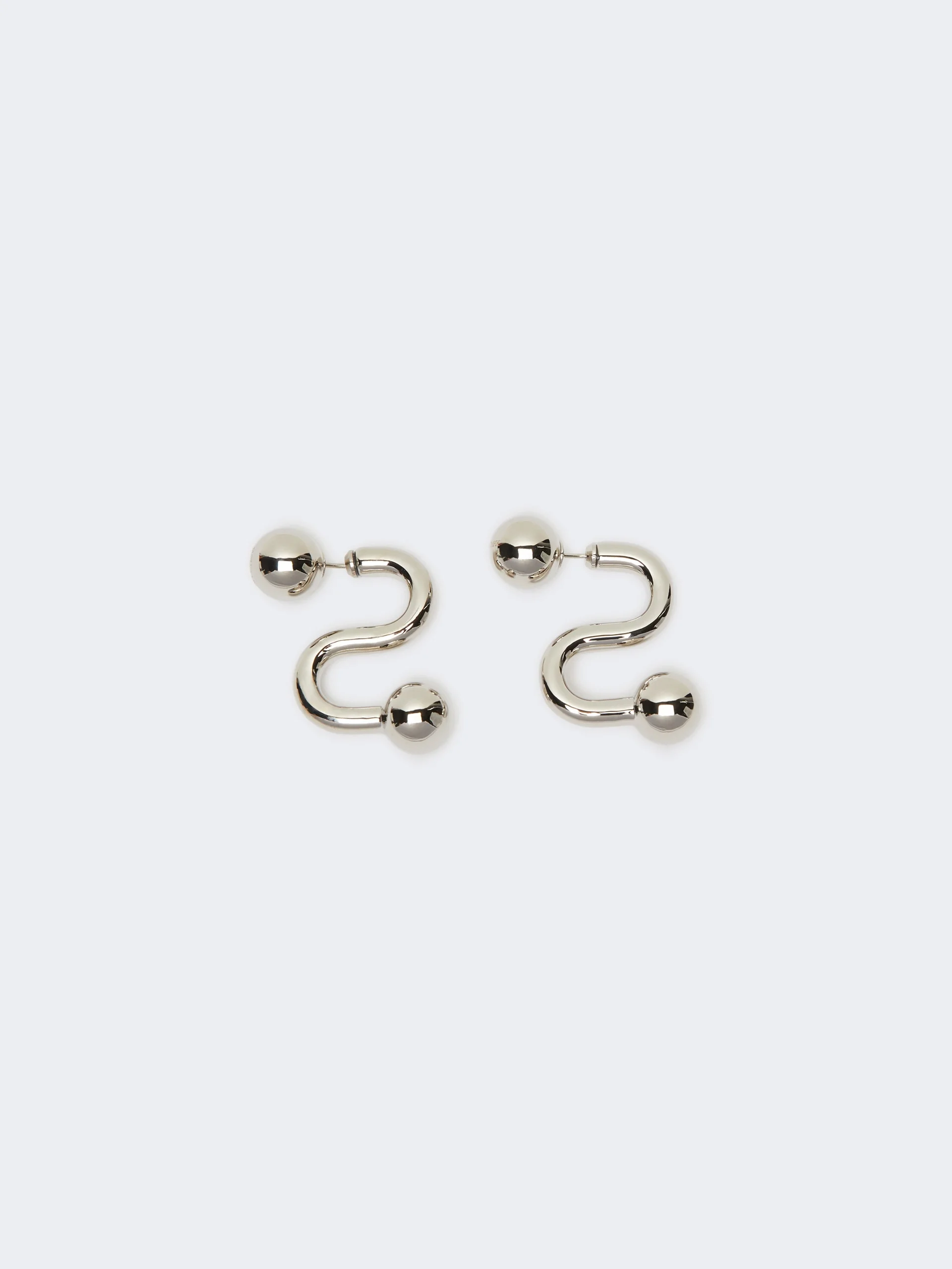 BENDA Metallic earrings - SILVER - 1