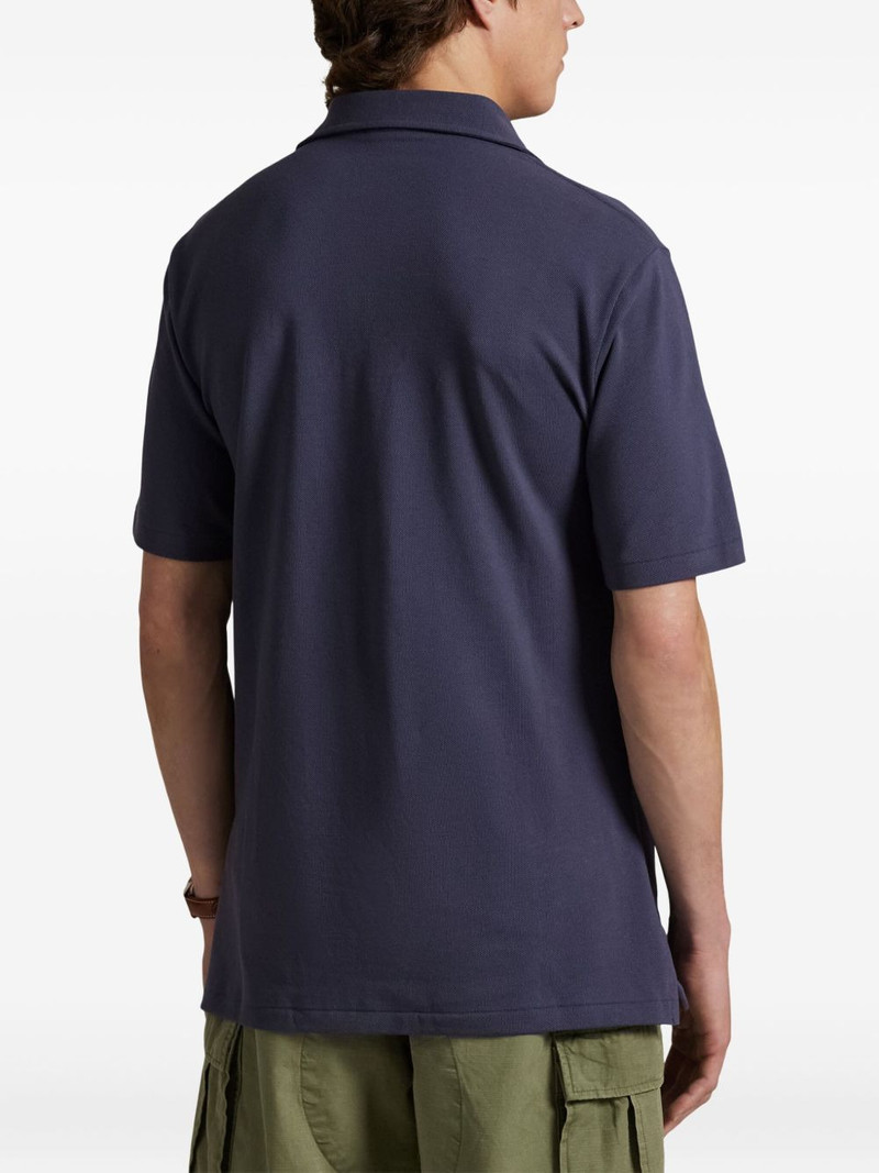 logo-embroidered polo shirt 4