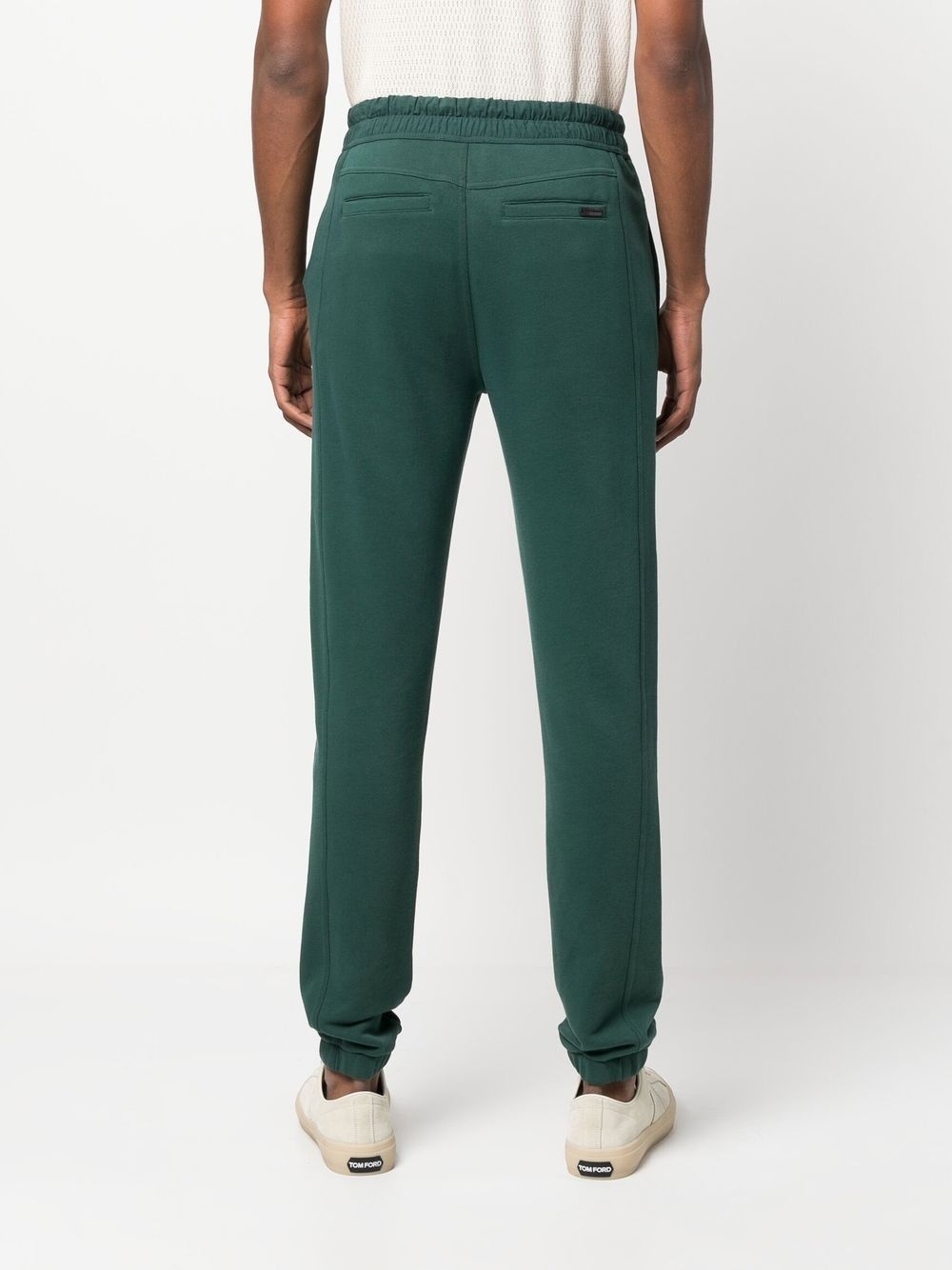 embroidered-logo drawstring track pants - 4