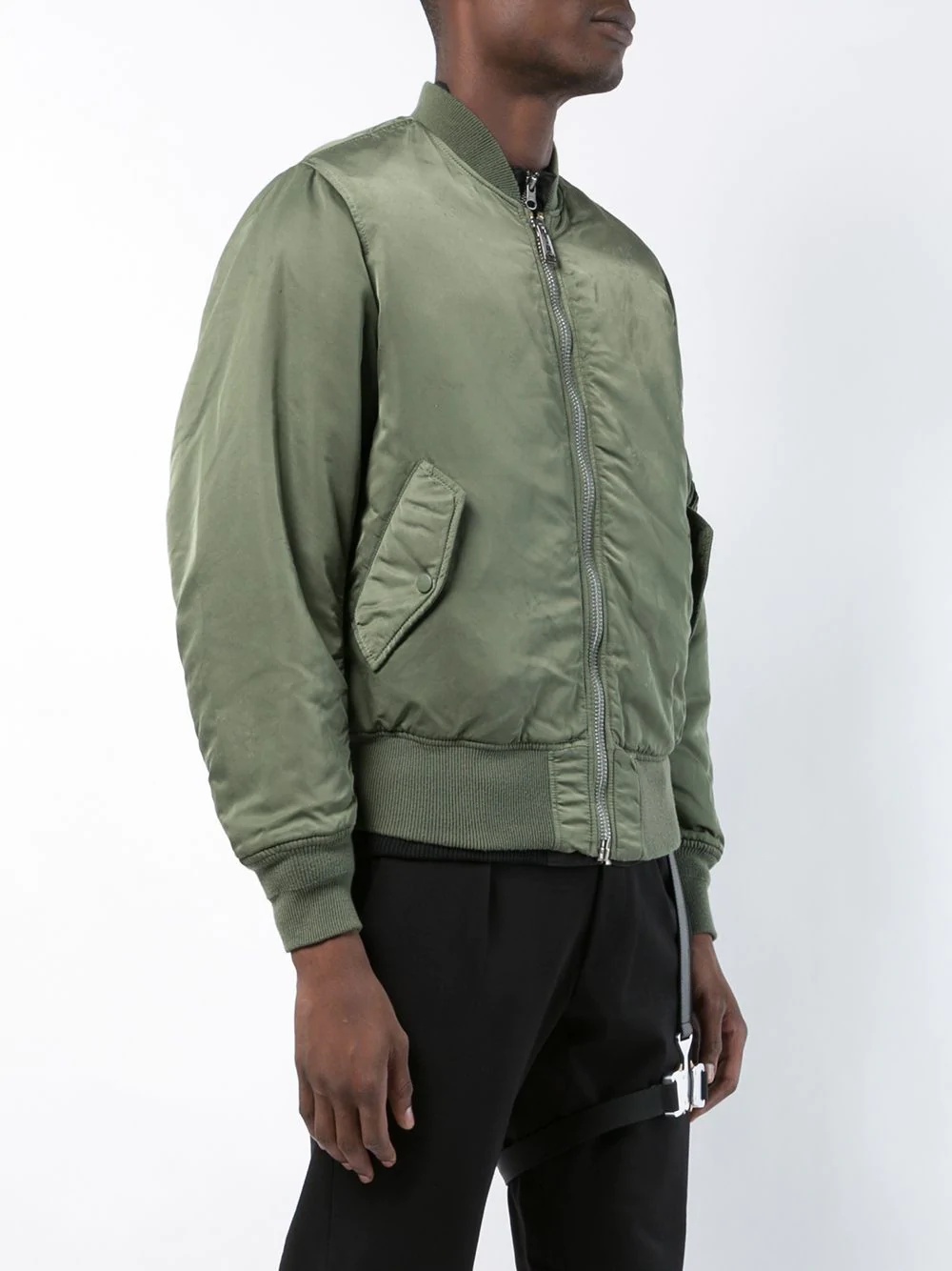 sleeve pocket bomber jacket - 4