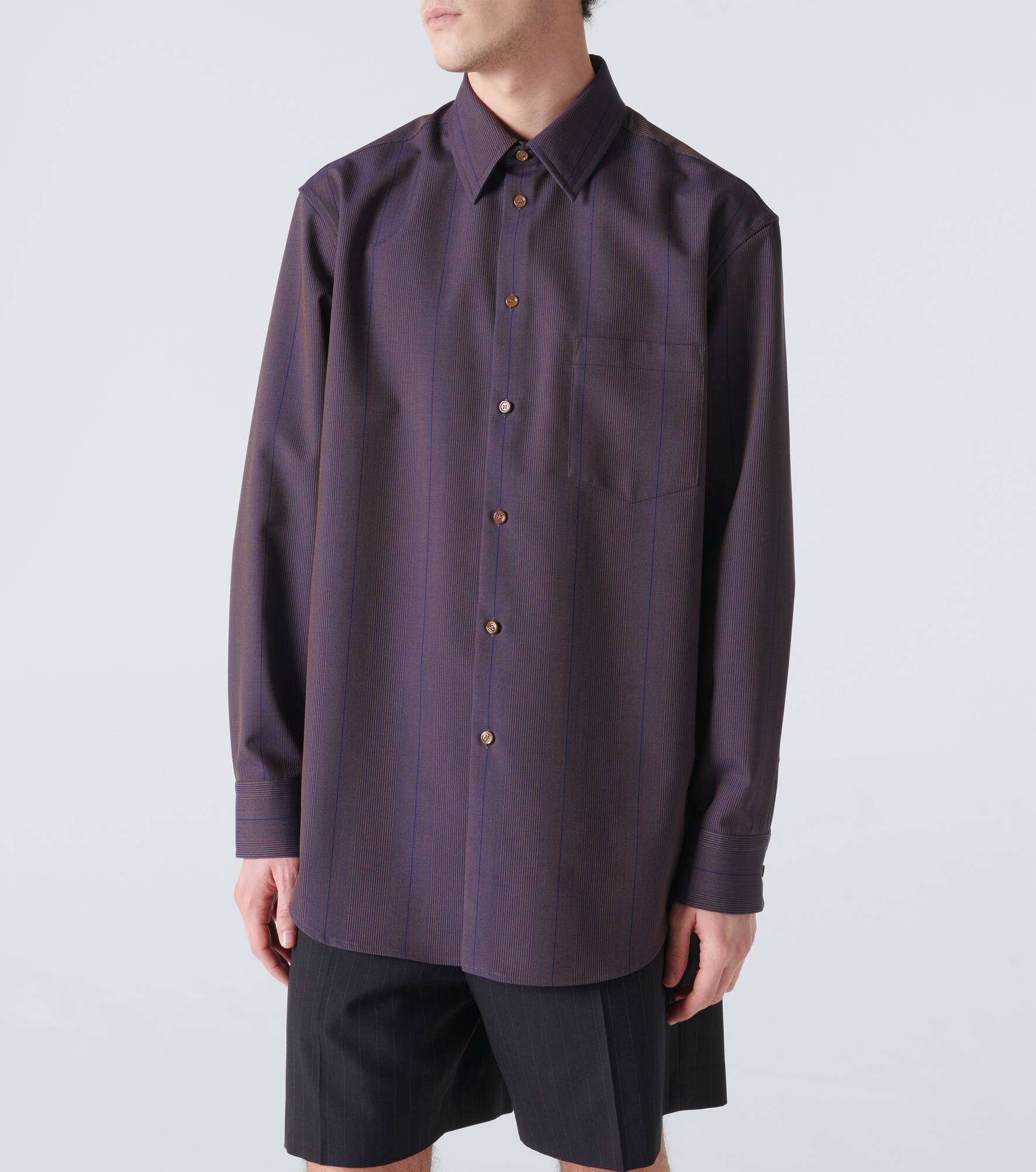 Striped wool shirt - 3