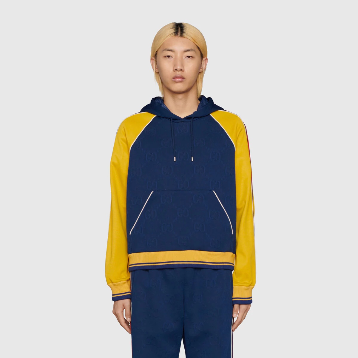 GG jacquard hooded sweatshirt - 3