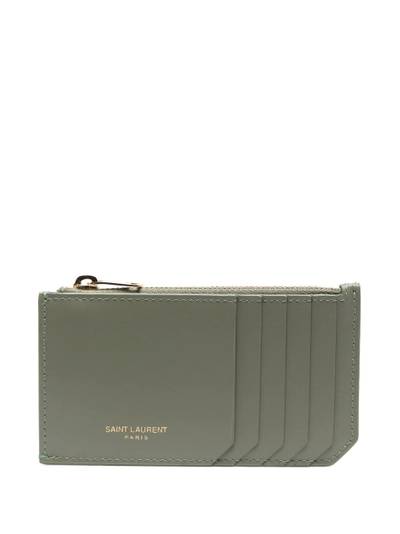 SAINT LAURENT logo zipped wallet outlook