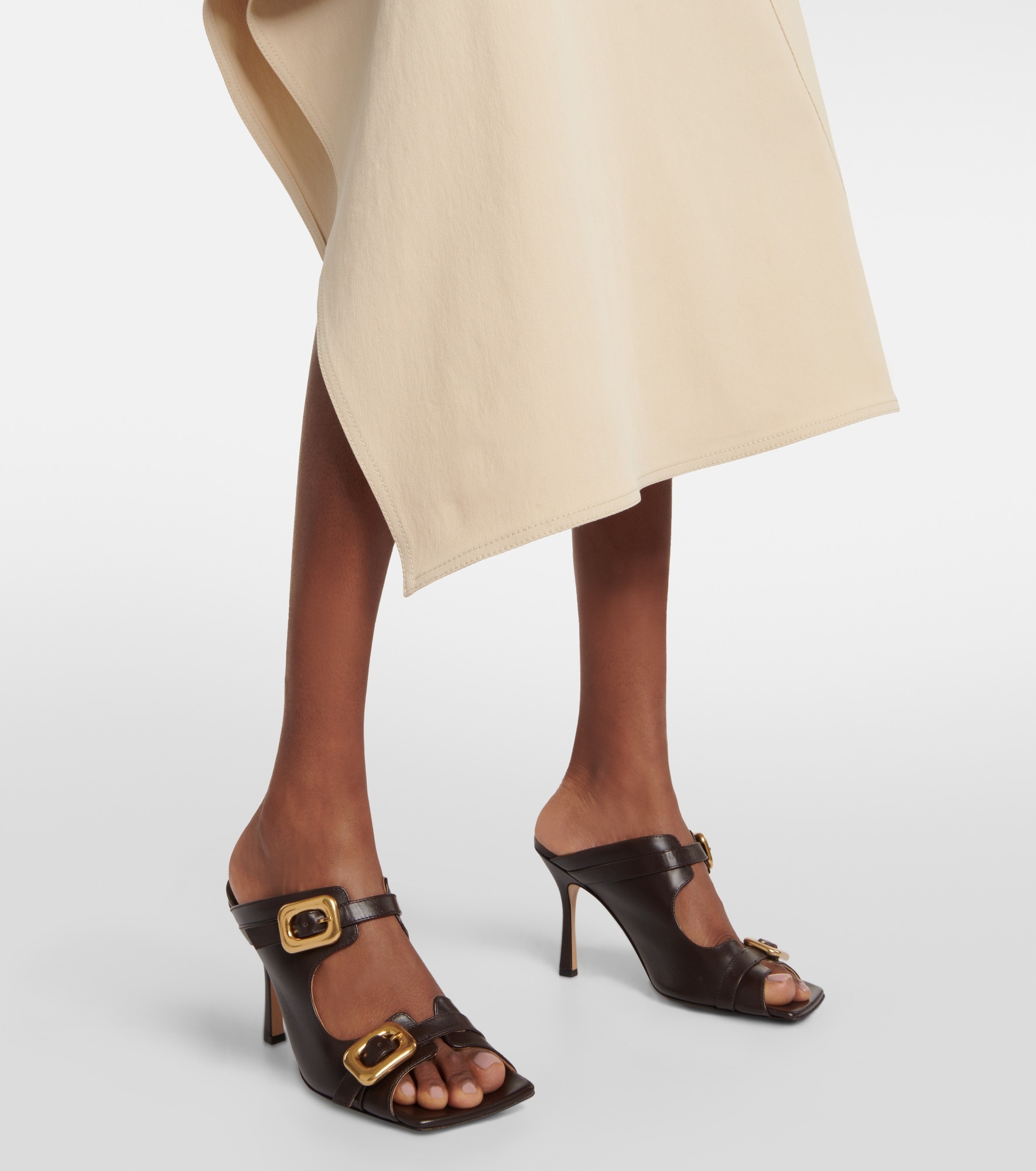 Leather mules - 4