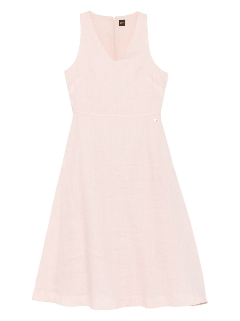V-neck midi dress 1