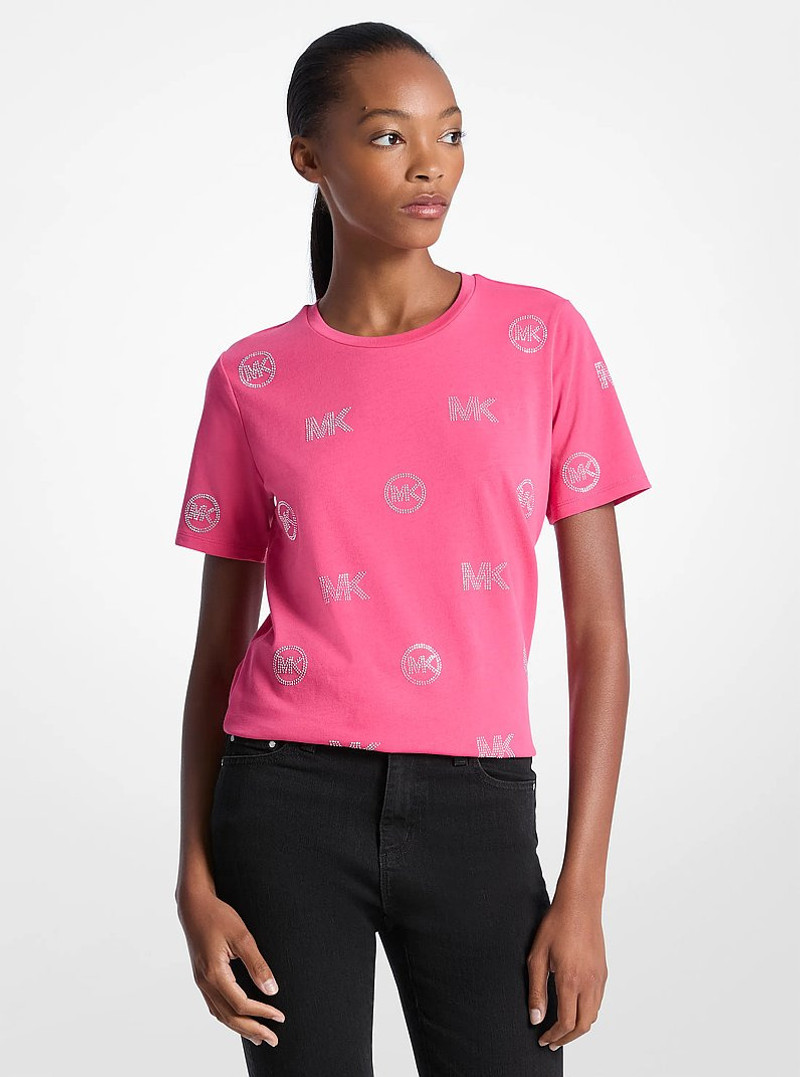 Embellished Logo Cotton T-Shirt 1