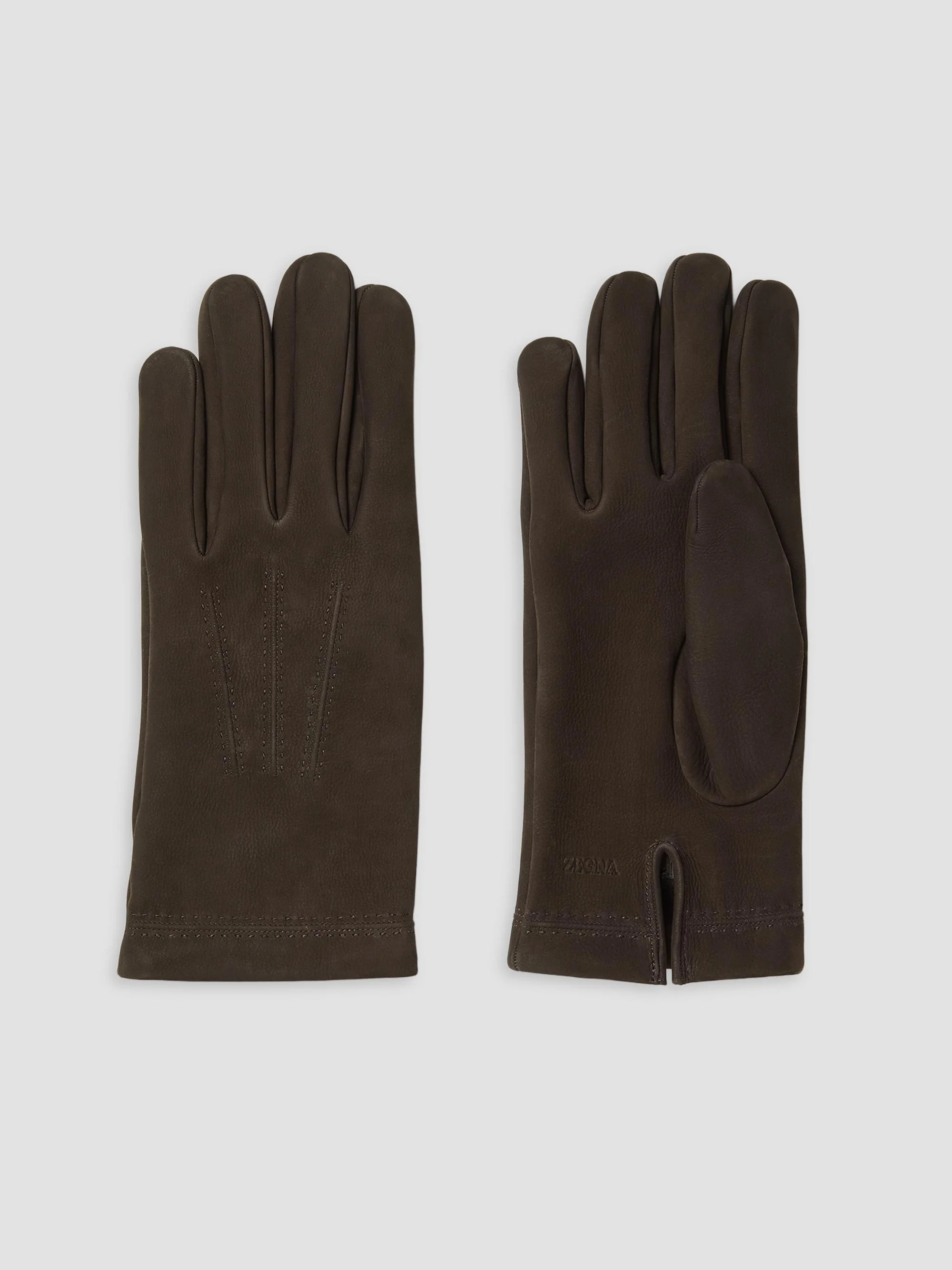 Men's Secondskin Gloves - Dark Brown - 1
