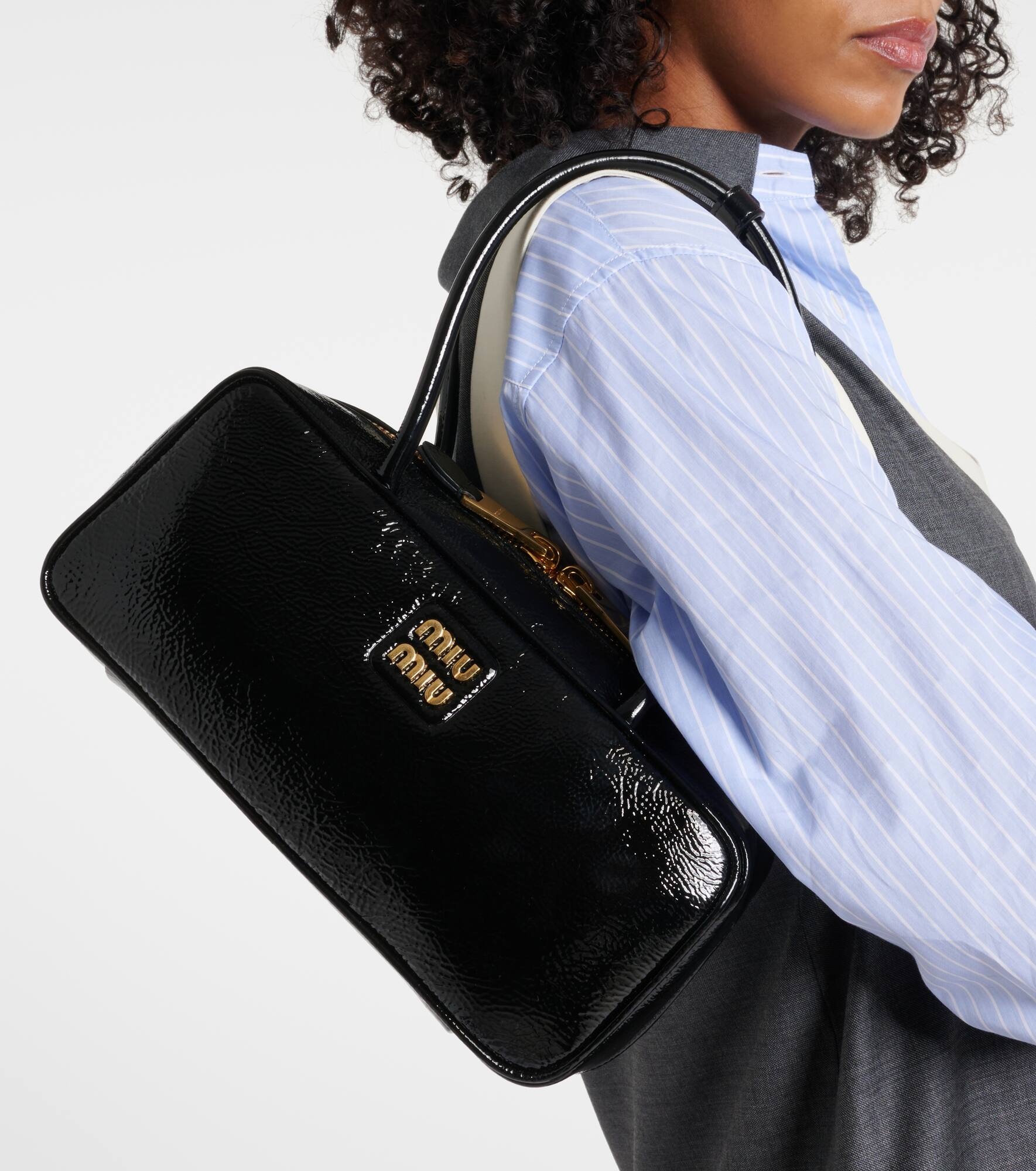 Beau patent leather tote bag - 6