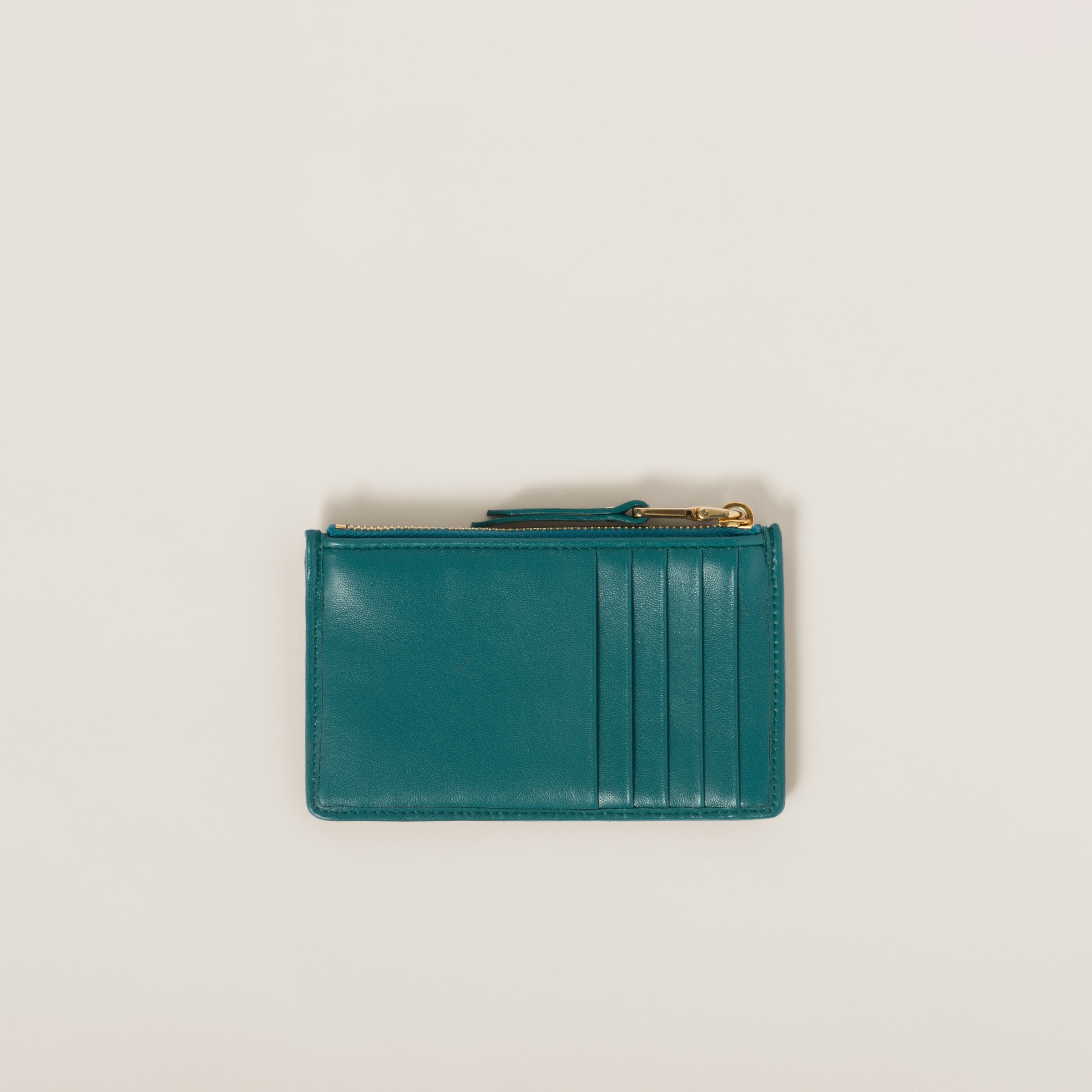 Matelassé nappa leather envelope wallet - 2