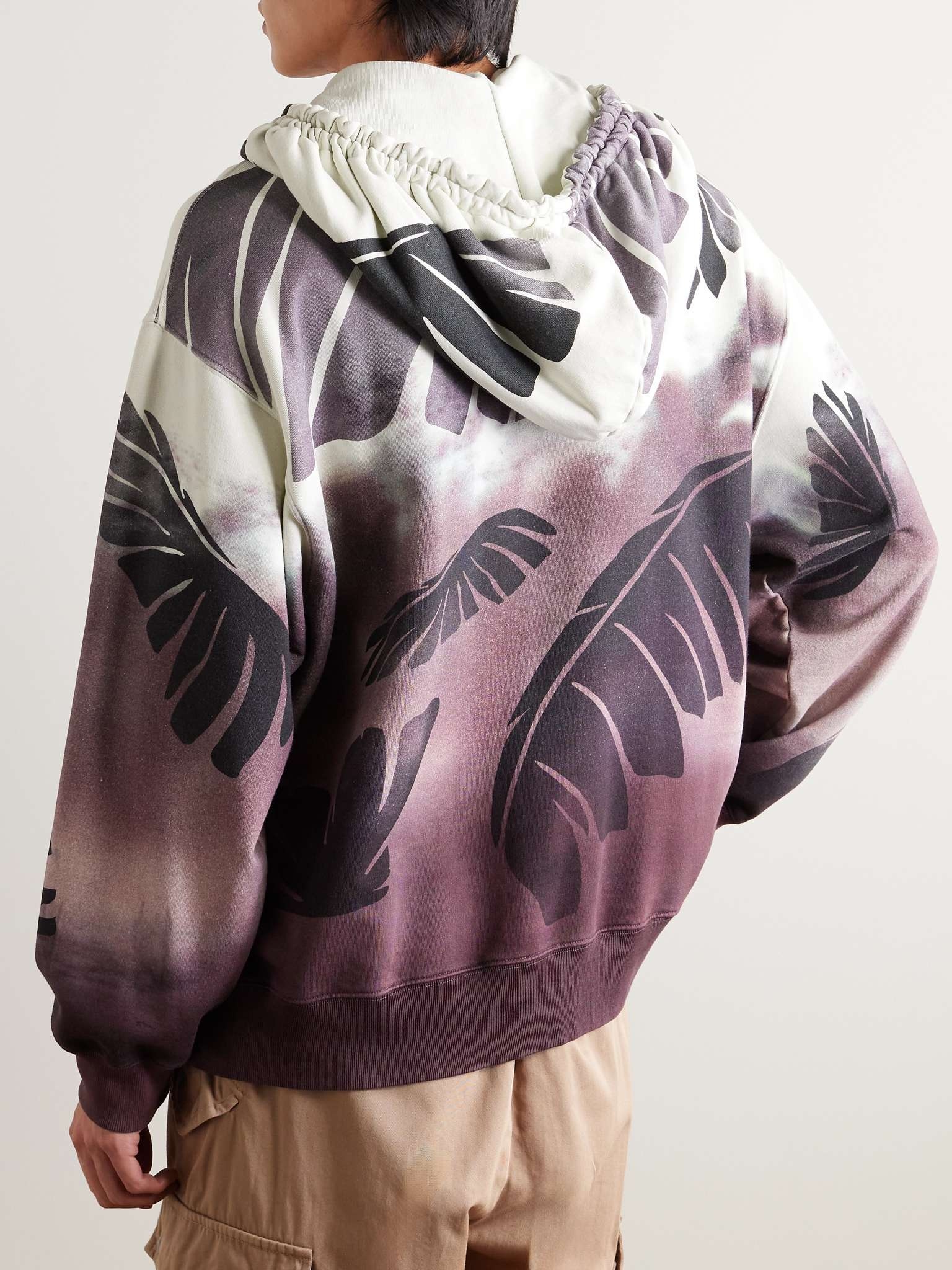 Oversized Printed Cotton-Jersey Hoodie - 3