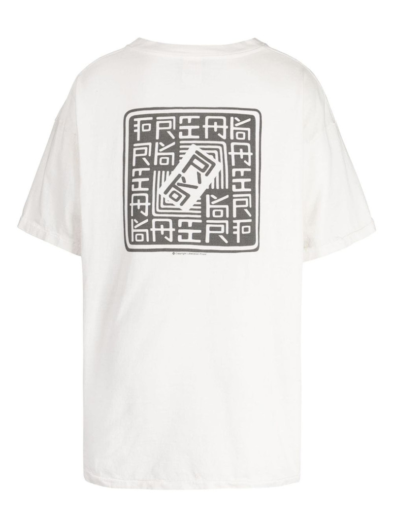SAINT M×××××× graphic-print cotton T-shirt outlook