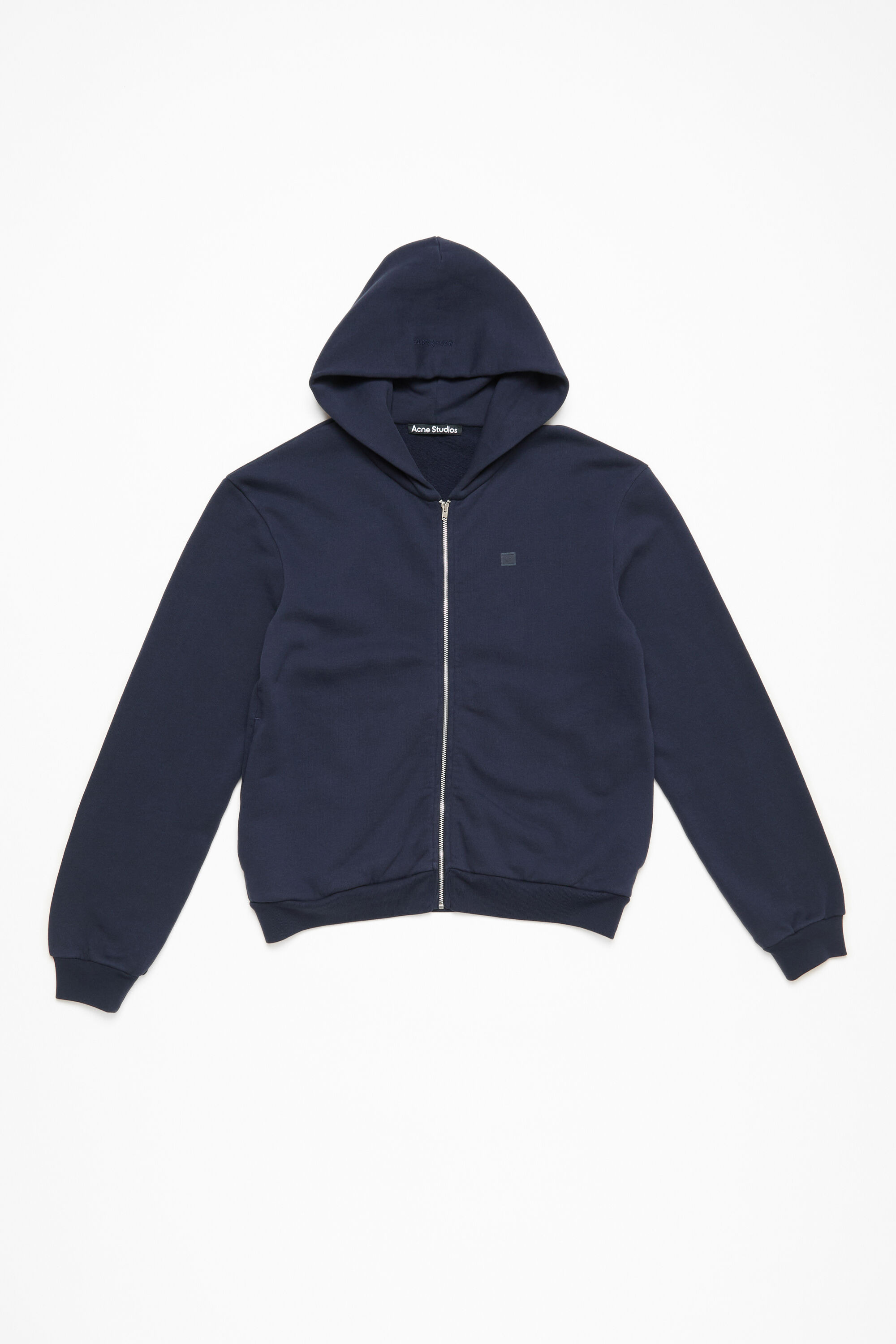 Hooded zipper sweater - Navy blue - 5