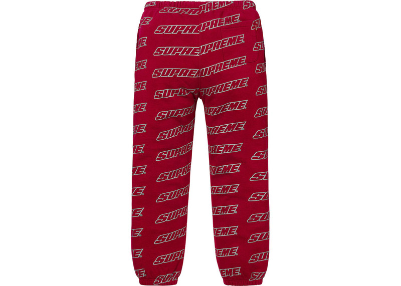Supreme Supreme Repeat Sweatpant Cardinal outlook