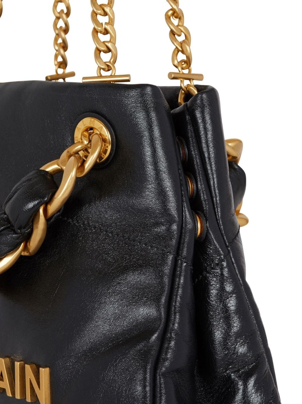 1945 leather tote bag - 6