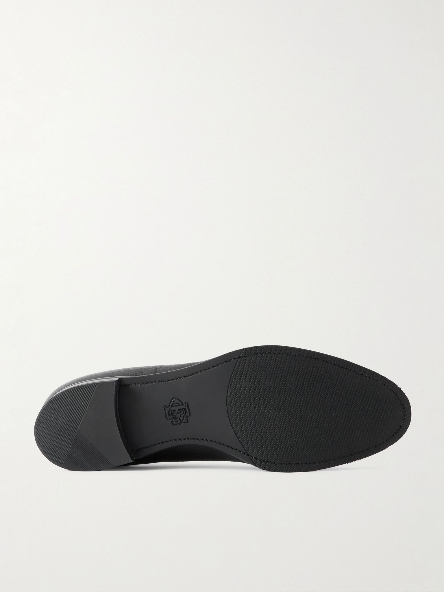 Dover Full-Grain Leather Derby Shoes Black - 3
