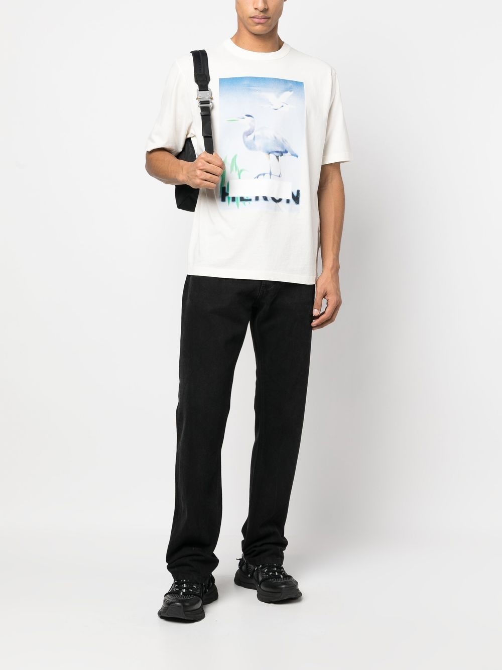 Censored Heron printed T-shirt - 2