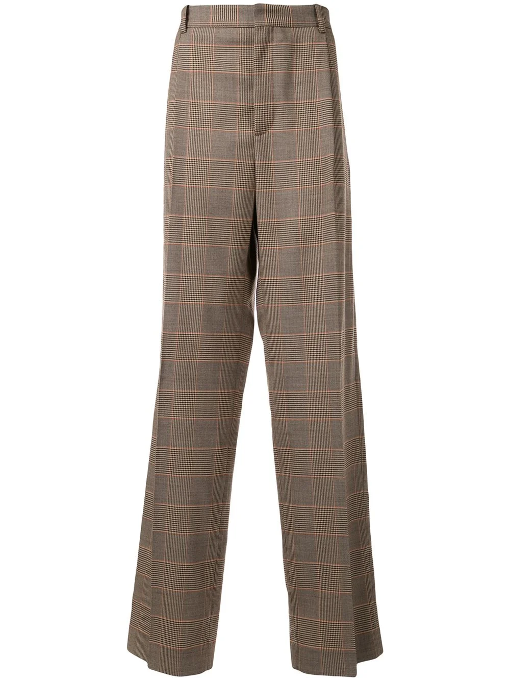 classic check trousers - 1