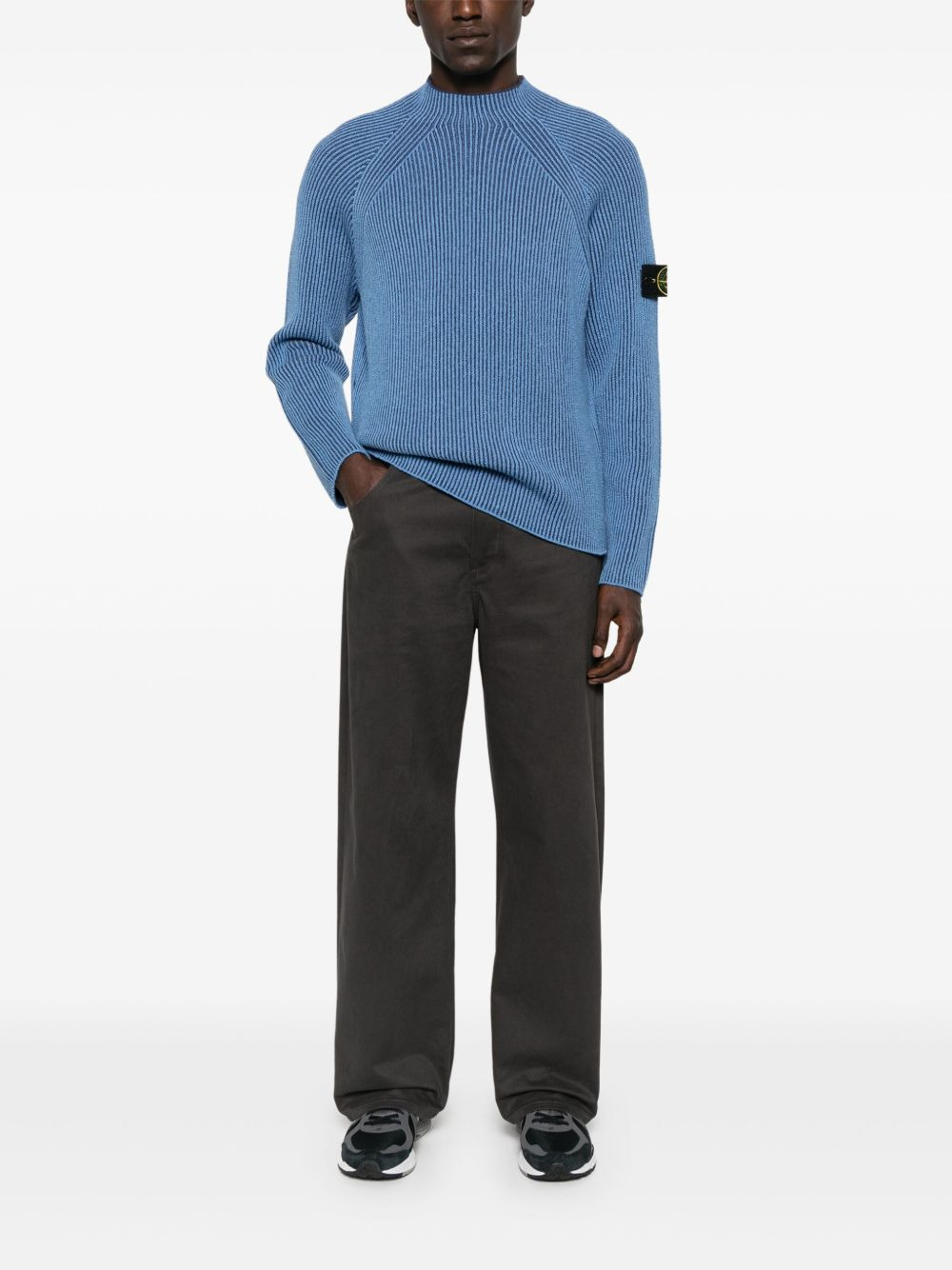 ribbed crew-neck sweater - 2