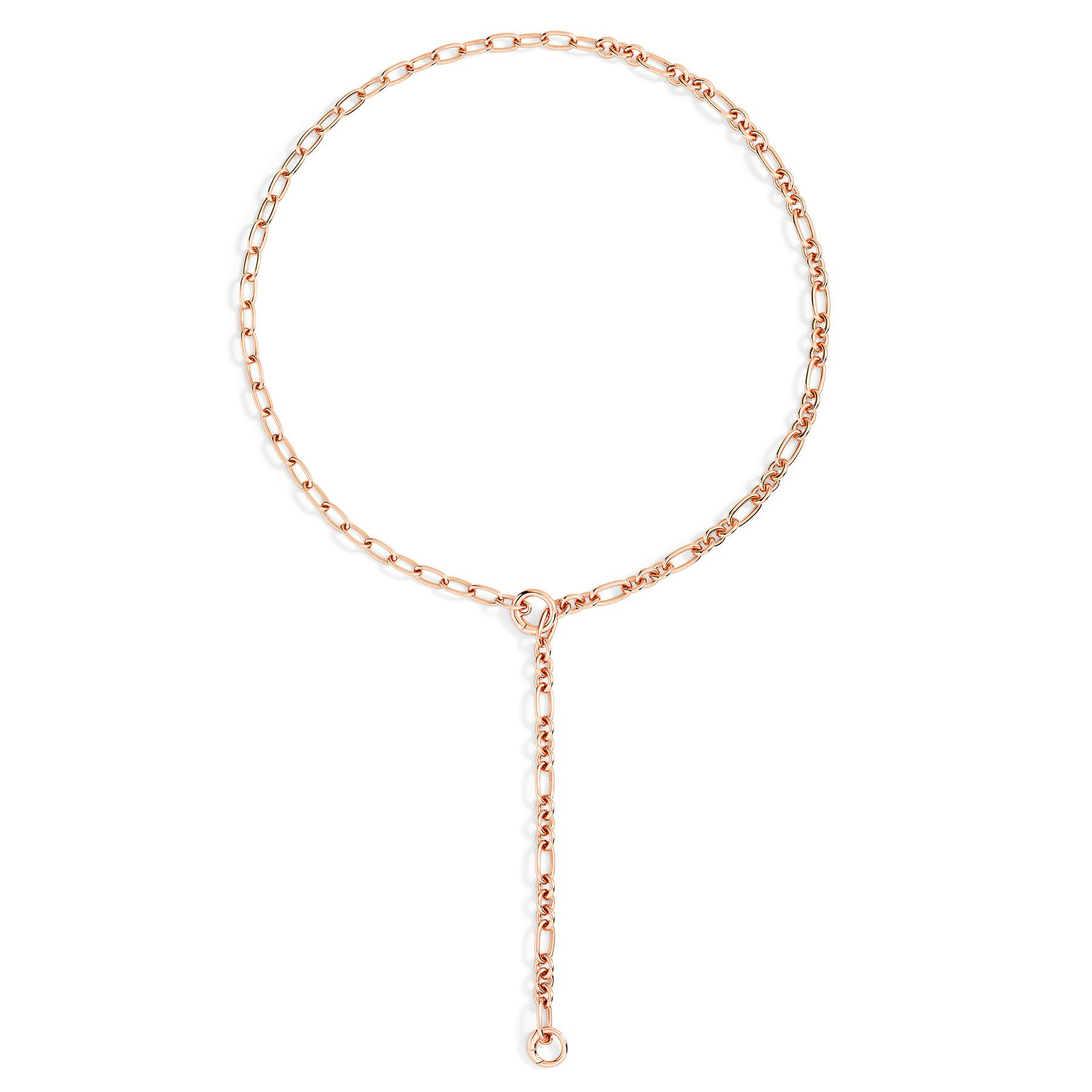 SILVER PLATED OPENABLE LINK NECKLACE - 3