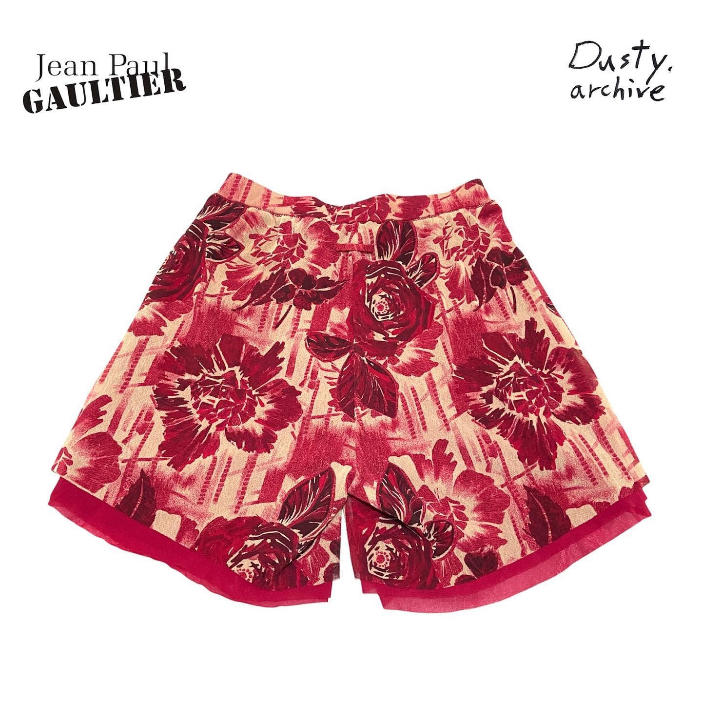 Jean paul gaultier floral mesh shorts XS - 3