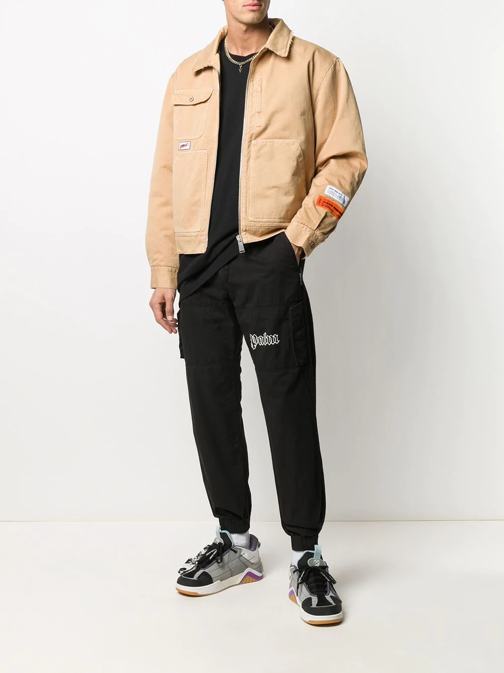 zipped bomber jacket - 2