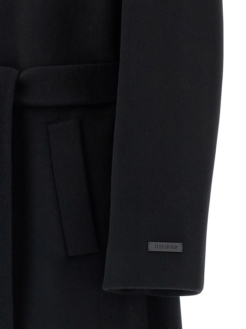 single-breasted wool coat - 4
