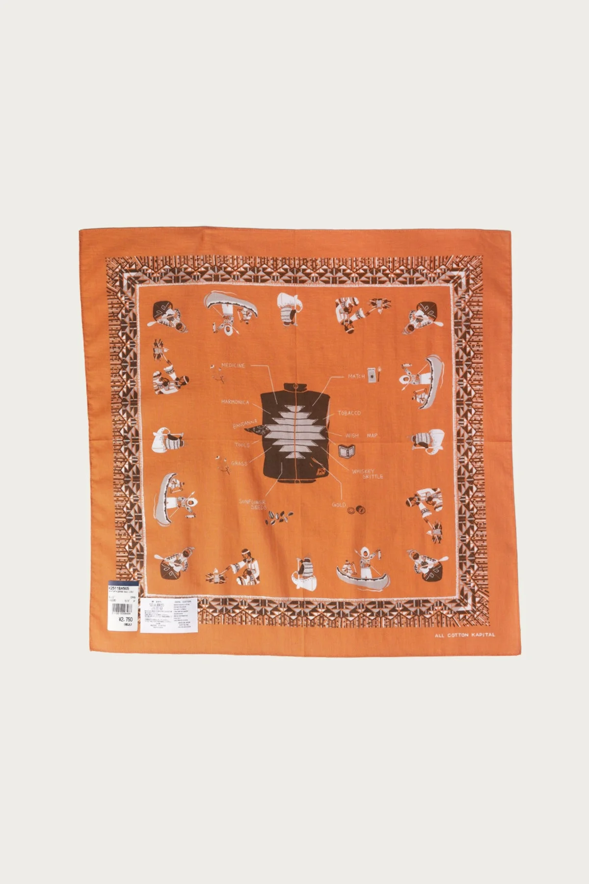 Color Bandanna (ZEPHER Vest Life) - Orange - 1