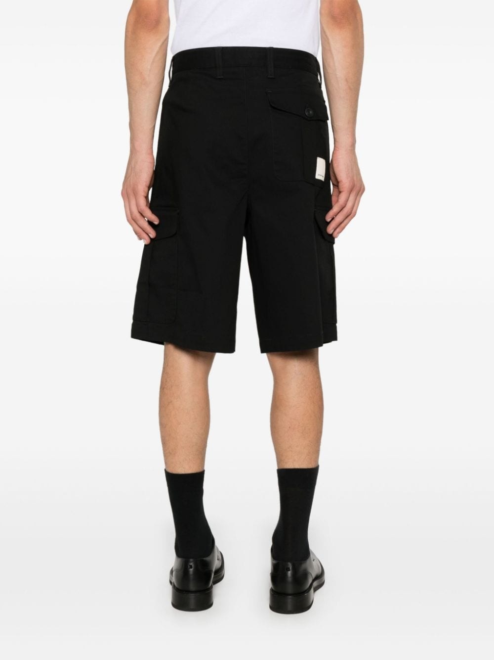 logo-patch cargo shorts - 4