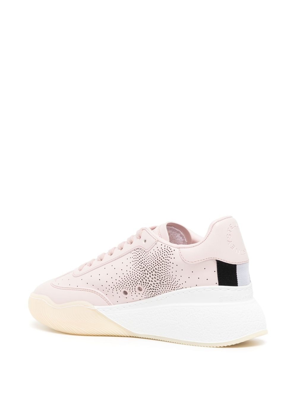 perforated star low-top sneakers - 3