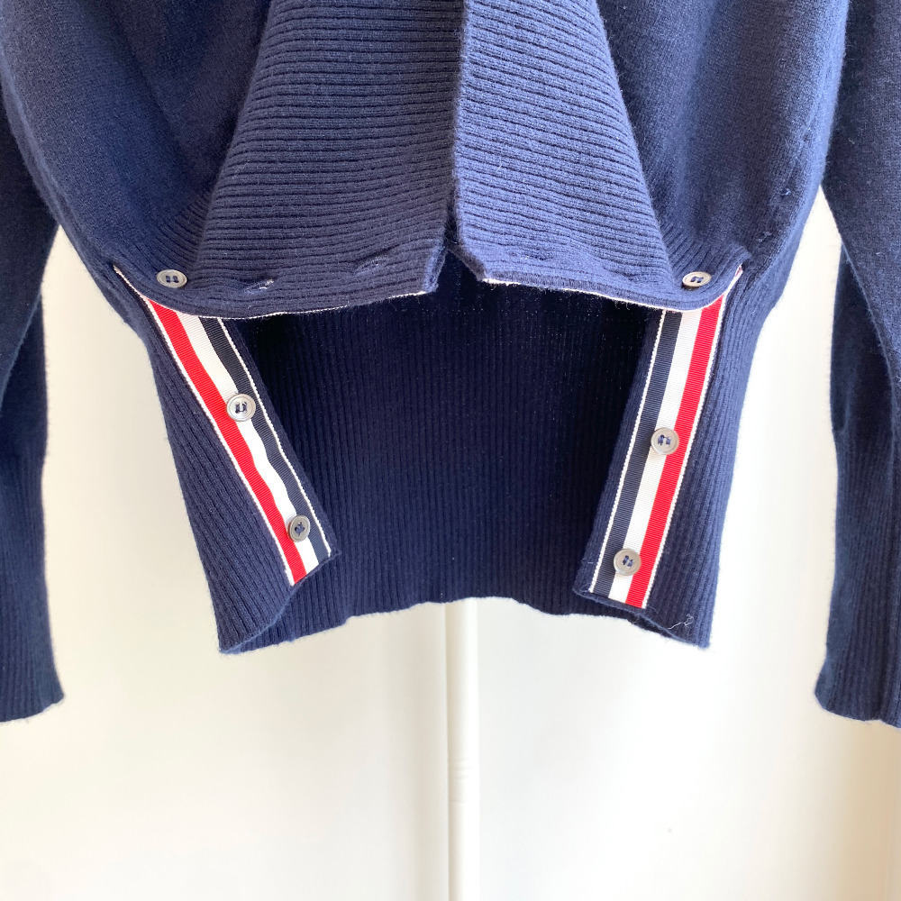 Thom - Thom Browne 2024 Cashmere Cardigan MKC001A 00011 415 - 3