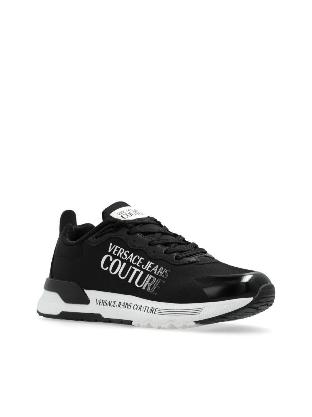 Dynamic logo-print sneakers - 4