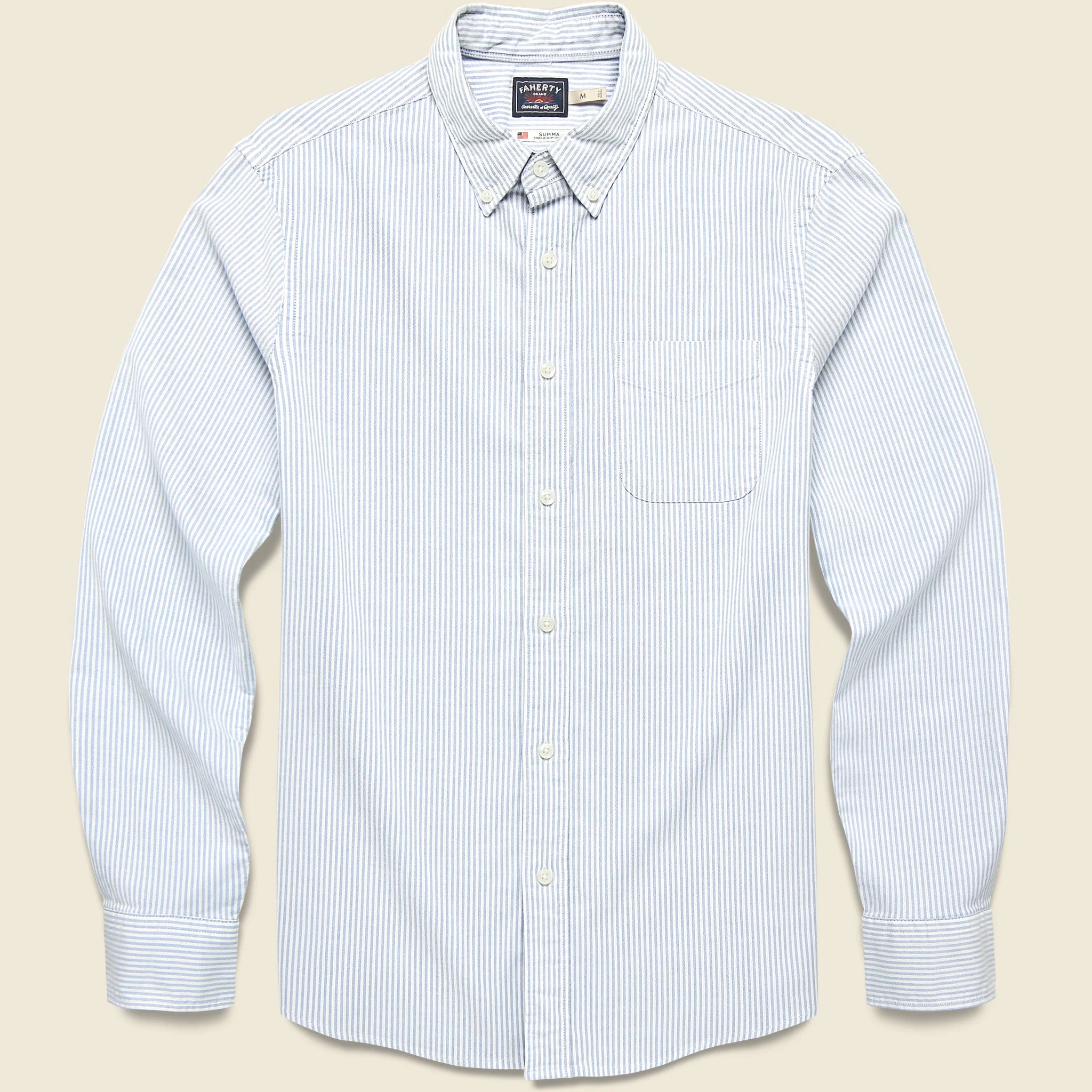 Supima Oxford Shirt - Classic Stripe - 1