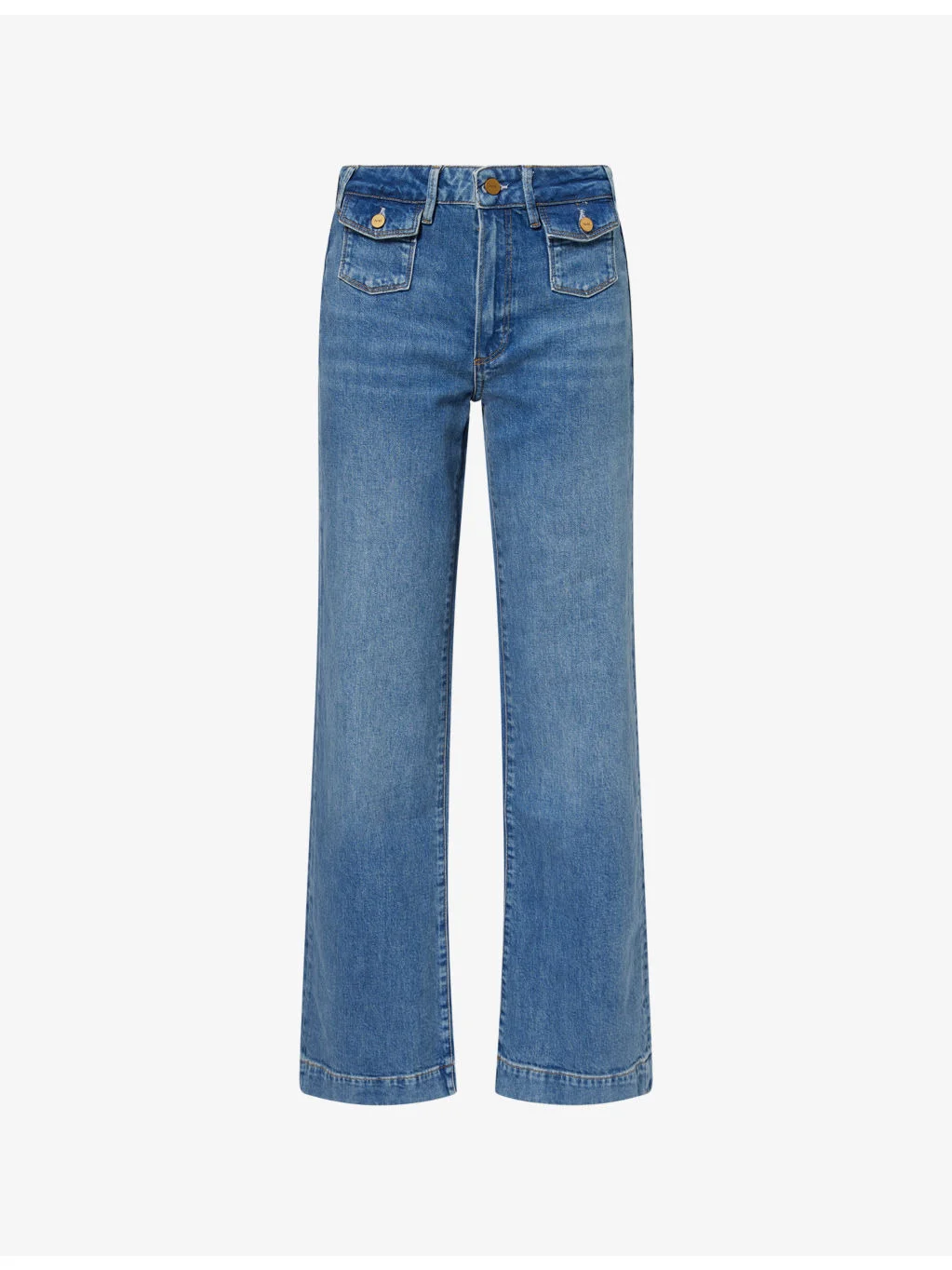 Leenah 32-inch Patch-Pocket Denim Jeans - 1