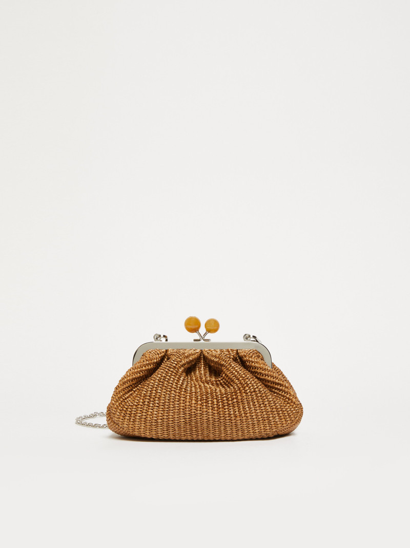PALMAS Small raffia-effect Pasticcino Bag 1