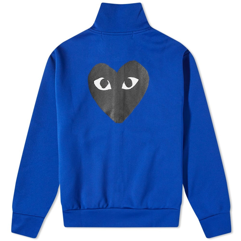Comme des Garçons PLAY Comme des Garcons Play Black Heart Zip Back Print Track Top outlook