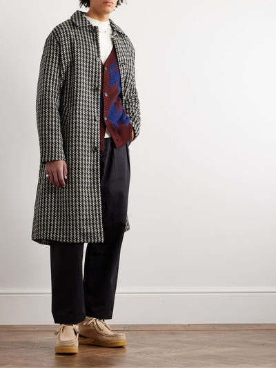 Universal Works Cortina Houndstooth Wool-Blend Tweed Coat outlook